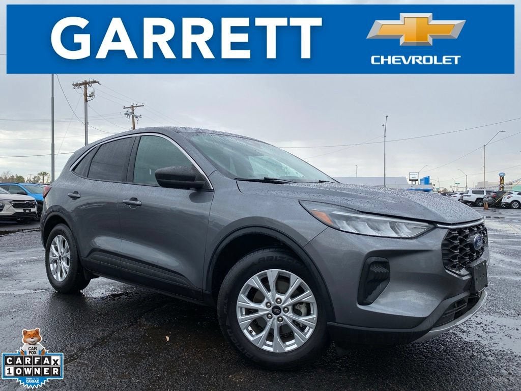 2024 Ford Escape Active in Gray — front three-quarter view