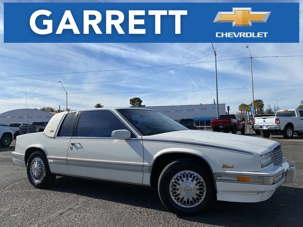 1989 Cadillac Eldorado Base in White — front three-quarter view