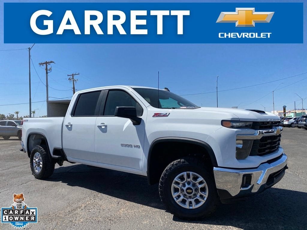 2024 Chevrolet Silverado 2500 HD LT in Summit White — front three-quarter view