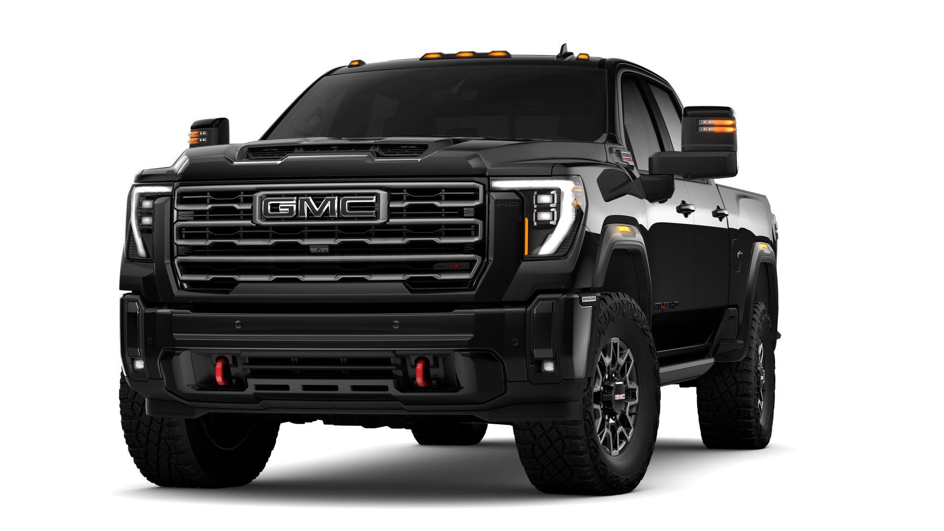 2026 GMC Sierra 2500 HD AT4X in Onyx Black — front three-quarter view