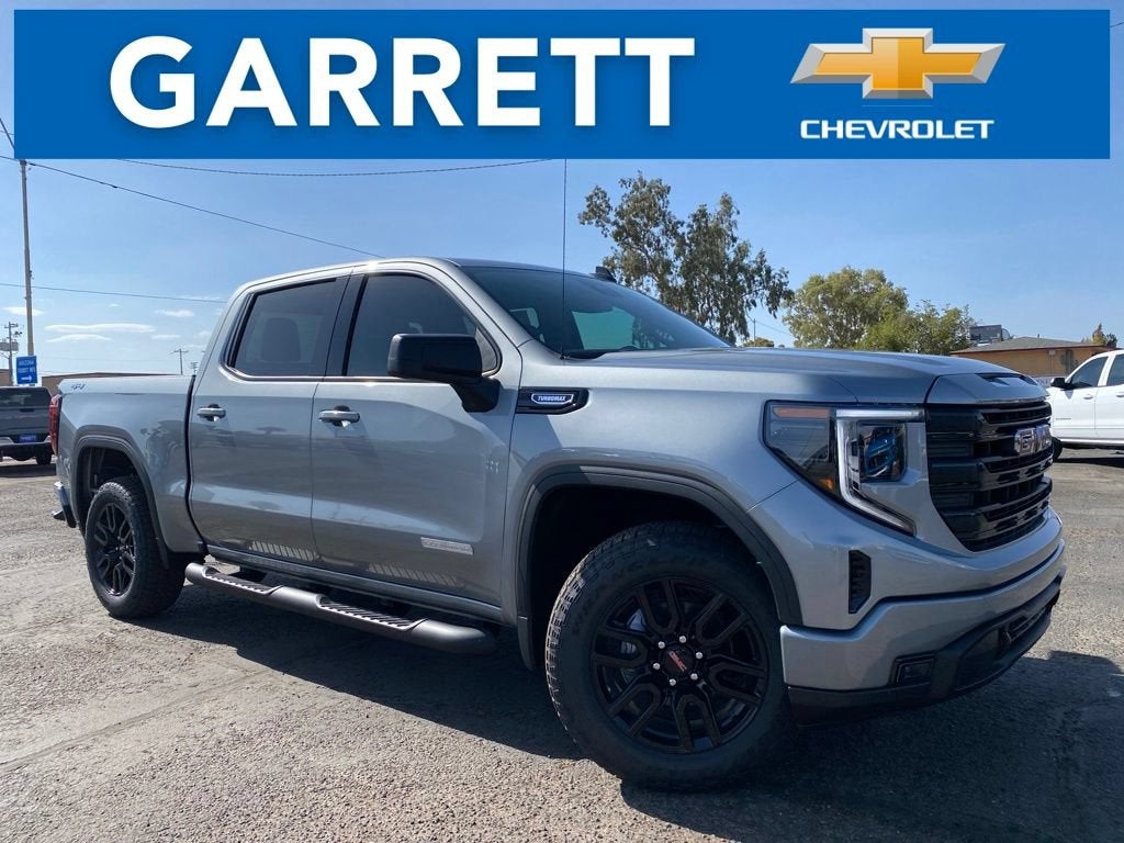 2026 GMC Sierra 1500 Elevation in Sterling Metallic — front three-quarter view