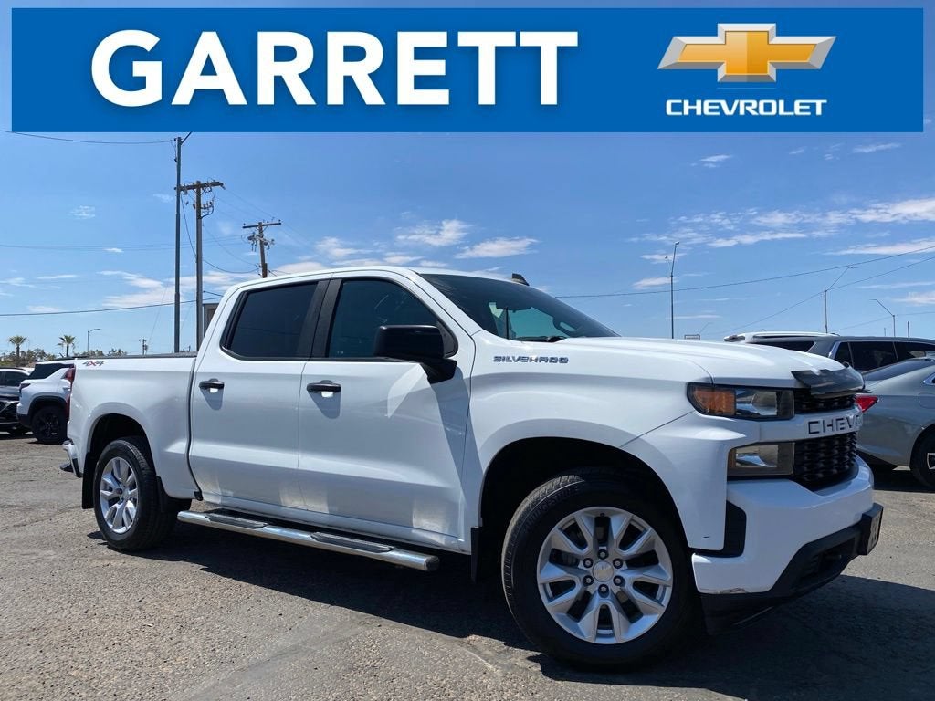 2022 Chevrolet Silverado 1500 LTD Custom in Summit White — front three-quarter view