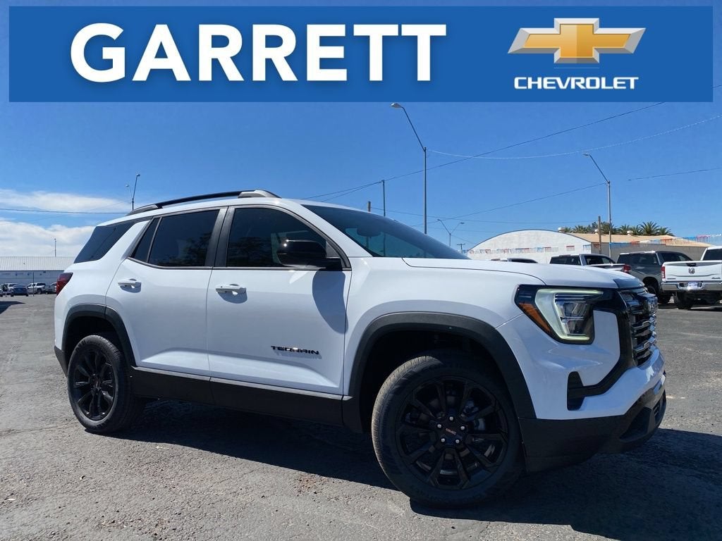 2026 GMC Terrain Elevation in Summit White — front three-quarter view