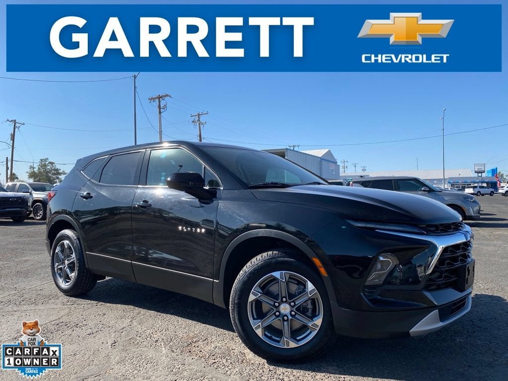 2023 Chevrolet Blazer 2LT in Black — front three-quarter view
