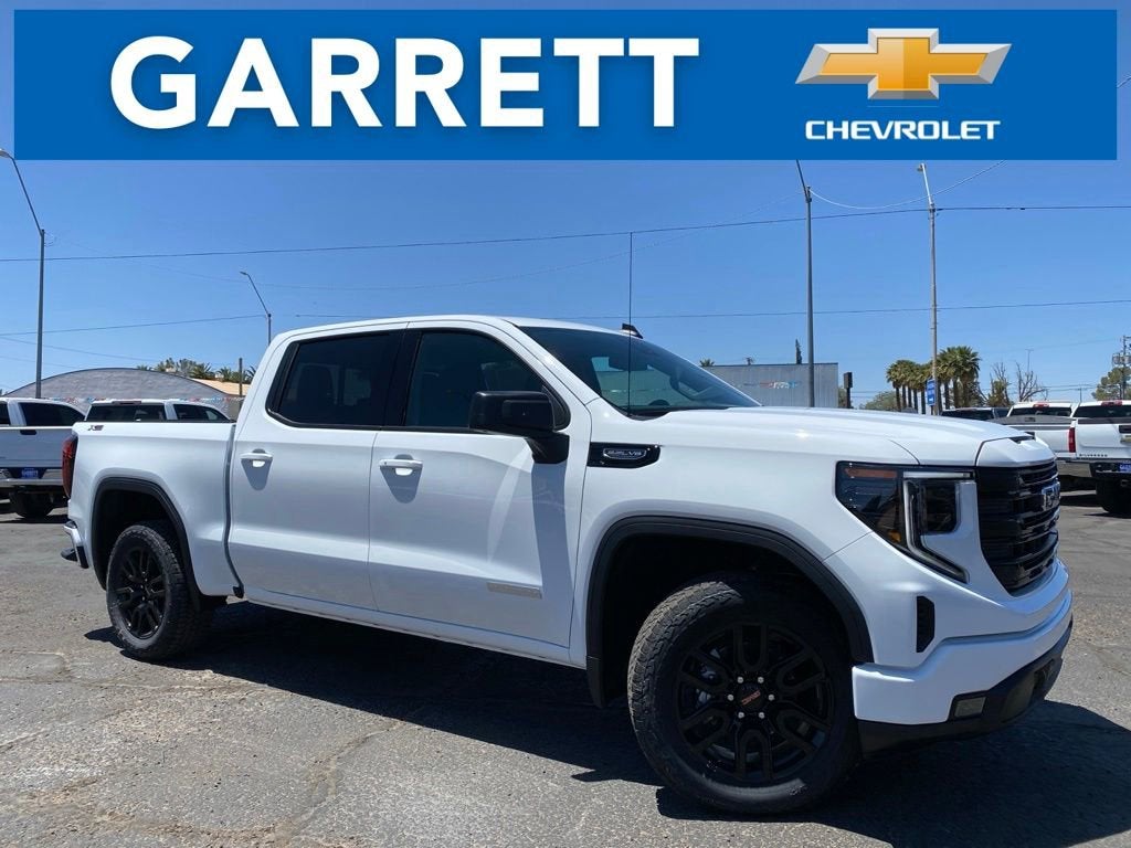 2026 GMC Sierra 1500 Elevation in Summit White — front three-quarter view