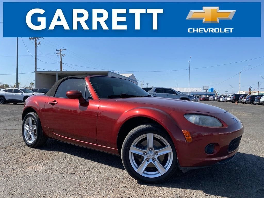 2008 Mazda Mazda MX-5 Miata Sport in Maroon — front three-quarter view