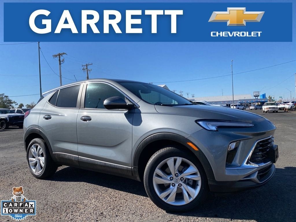 2025 Buick Encore GX Preferred in Moonstone Gray Metallic — front three-quarter view